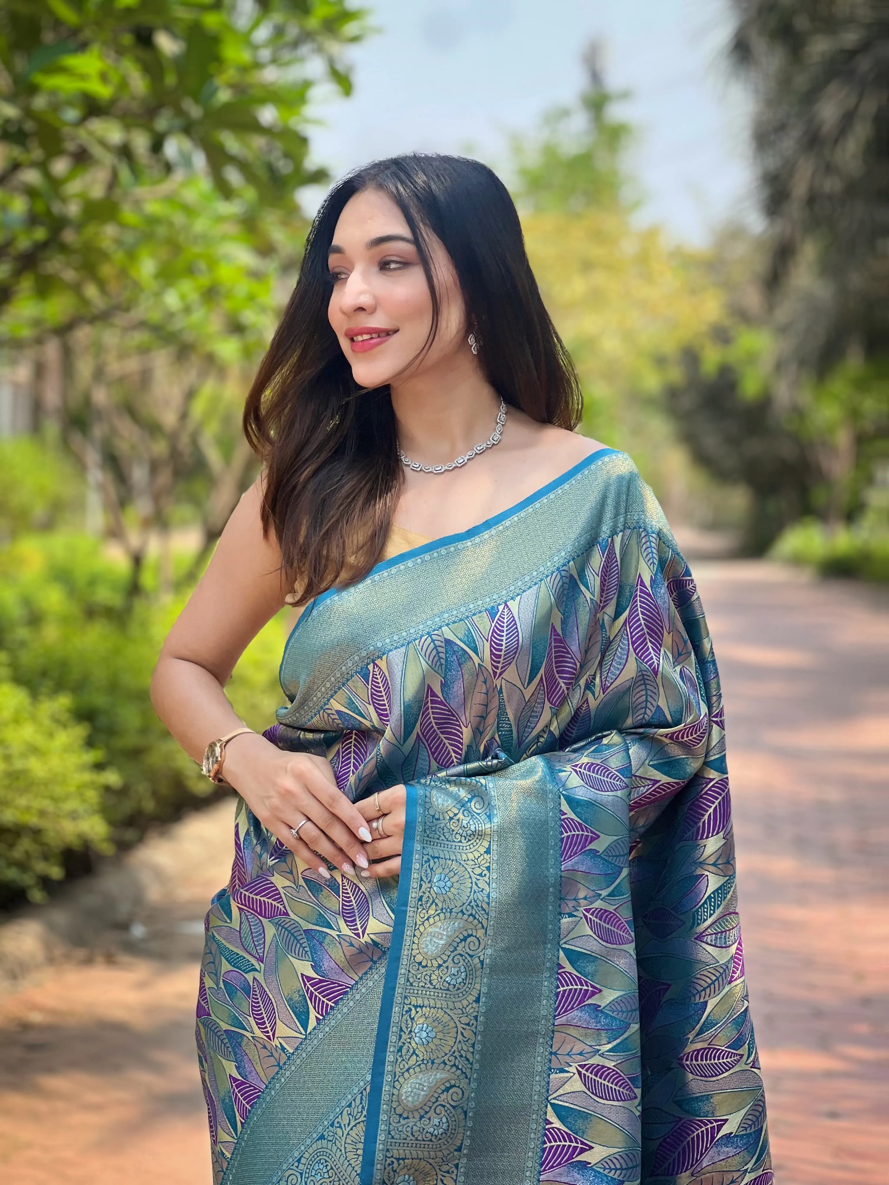 Beautiful Designer Soft Kanchipattu Silk Saree