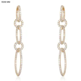 Bewitching Chain Grip Drop Earrings