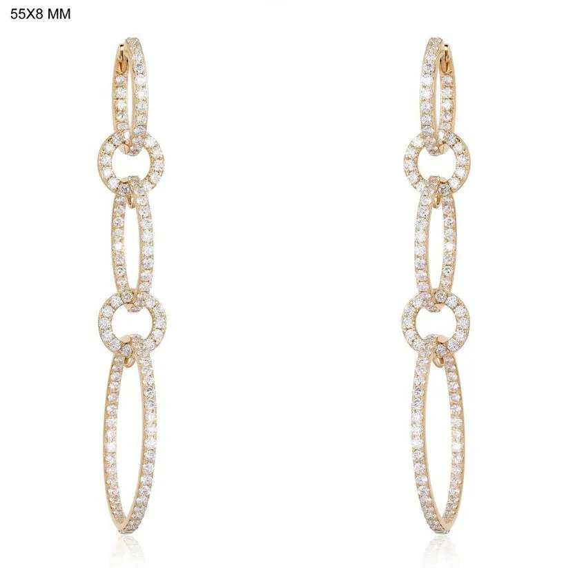 Bewitching Chain Grip Drop Earrings