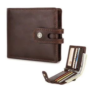 Bifold RFID Blocking Leather Wallet