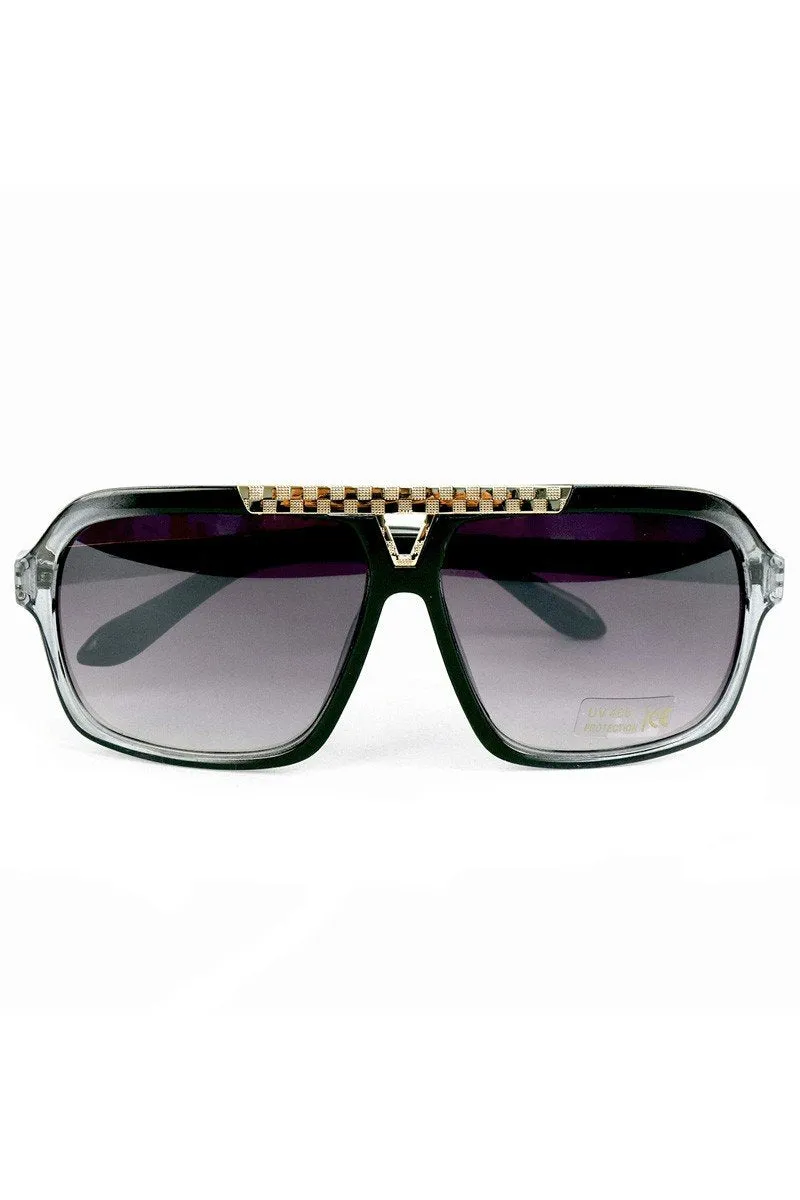 Black Rectangular Sunglasses