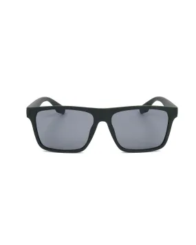 Calvin Klein  CK4301S Matte Green Rectangular Sunglasses with Polarized Lenses