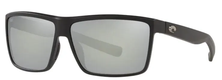 Costa Del Mar Rinconcito Matte Black Frame - Gray Silver Mirror 580 Glass Lens - Polarized Sunglasses