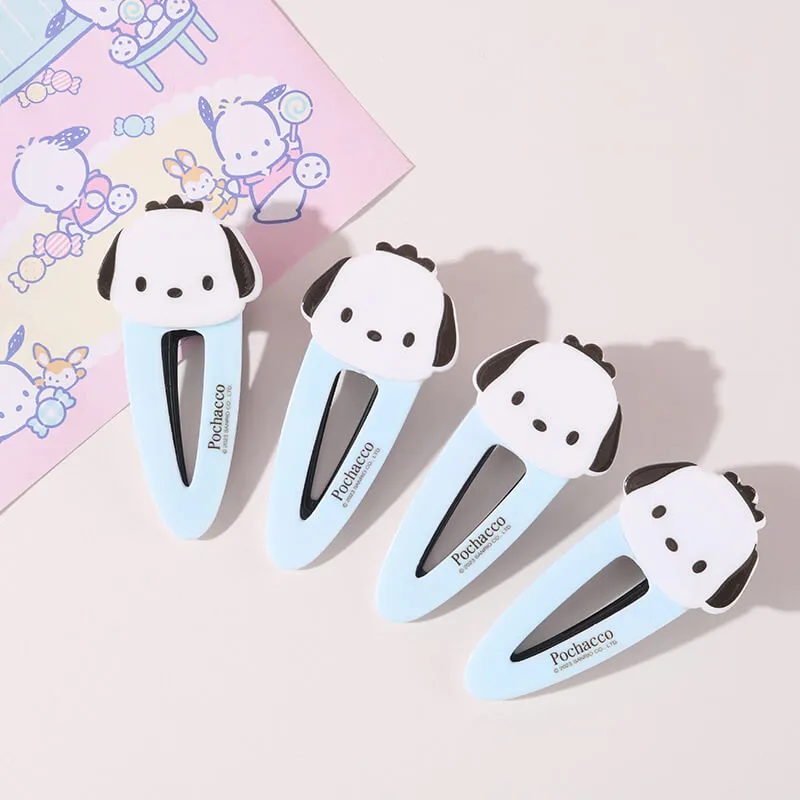 Die-cut Pochacco Face Hair Clip