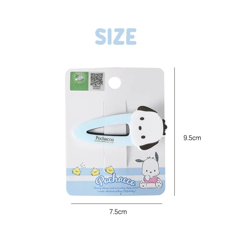 Die-cut Pochacco Face Hair Clip
