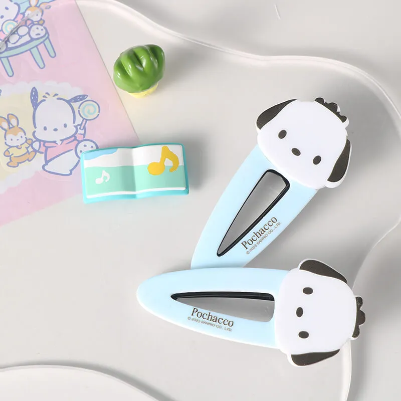 Die-cut Pochacco Face Hair Clip