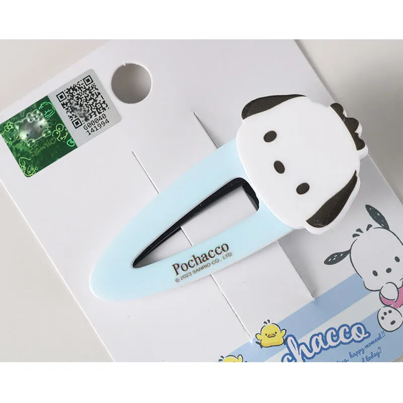 Die-cut Pochacco Face Hair Clip