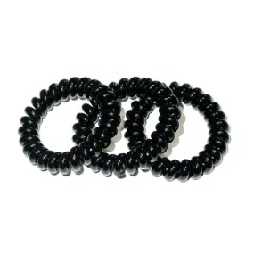 Ez Bobble Hair Tie Black Large Single