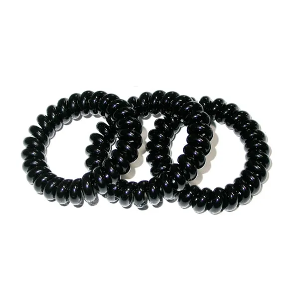 Ez Bobble Hair Tie Black Large Single