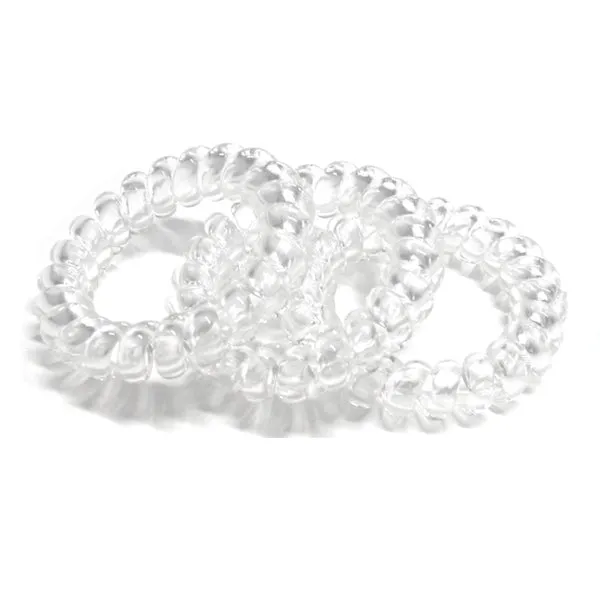 Ez Bobble Hair Tie Clear Large Single