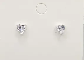 Large Heart Stud Earrings
