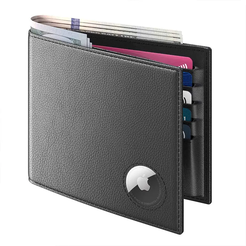 Leather Airtag Bifold Front Pocket Wallet