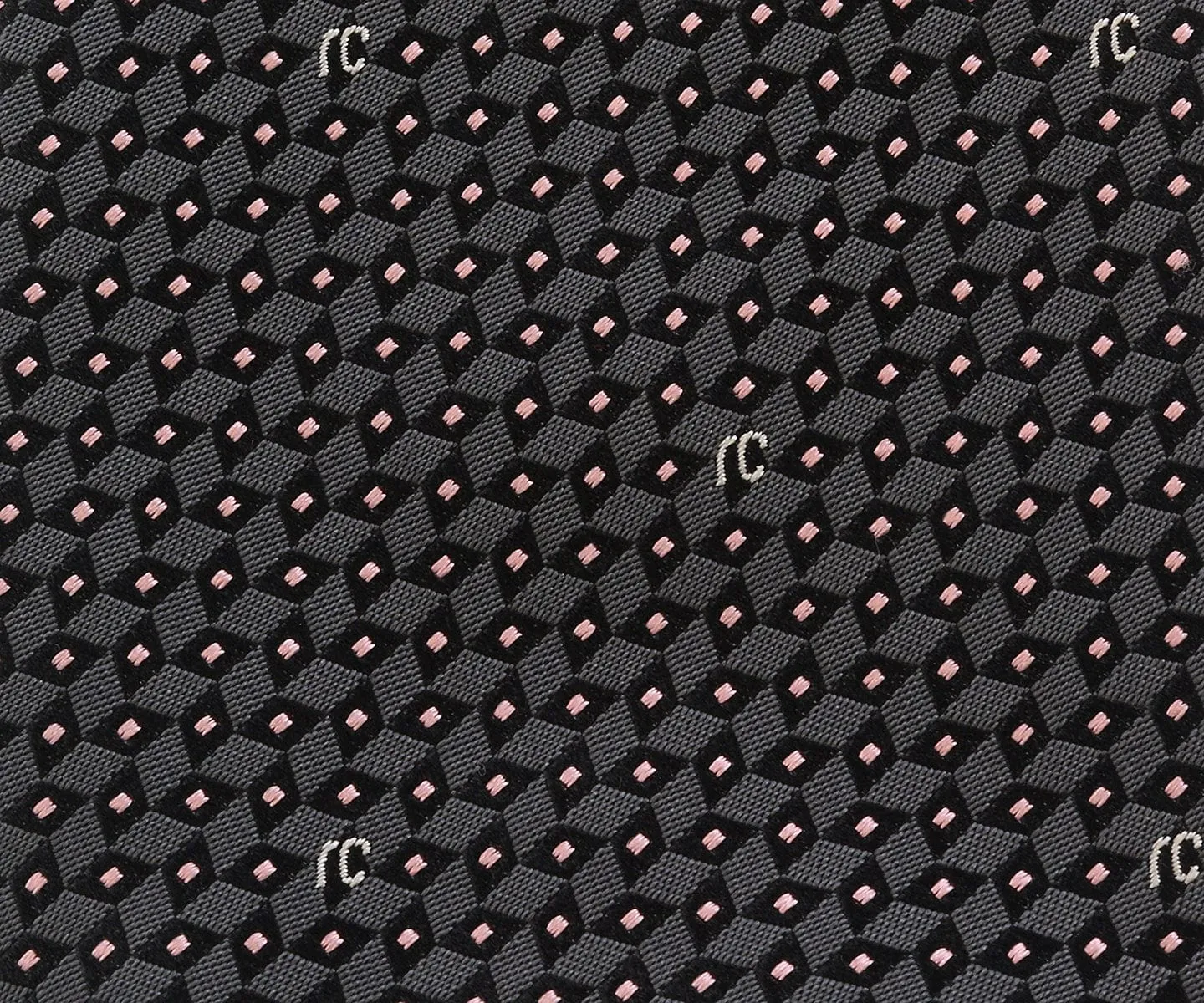 Roberto Cavalli ESZ041 05001 Grey Micro Geometric Tie