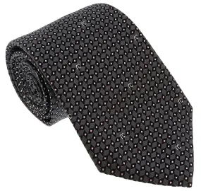 Roberto Cavalli ESZ041 05001 Grey Micro Geometric Tie