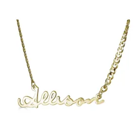 Single Signature Name Necklace