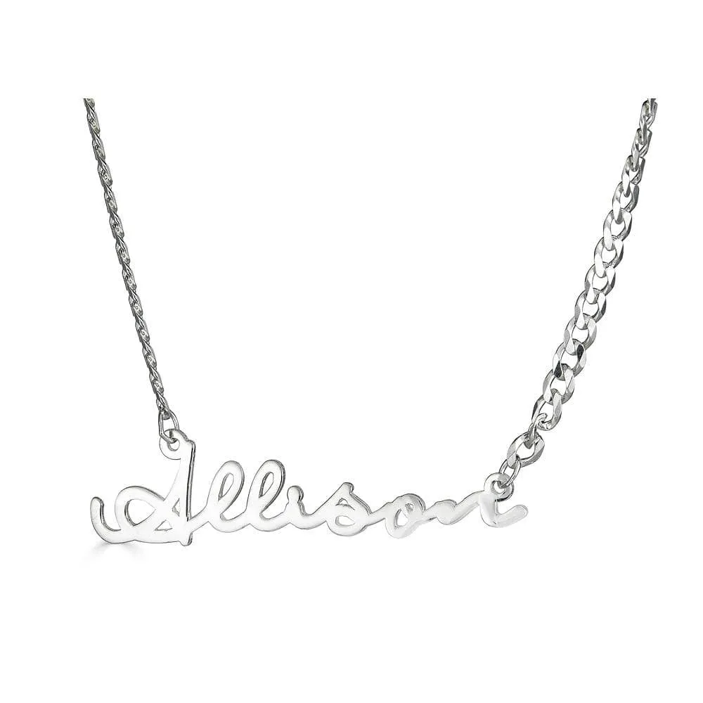 Single Signature Name Necklace