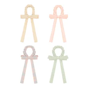 Summer stripes bow scrunchies