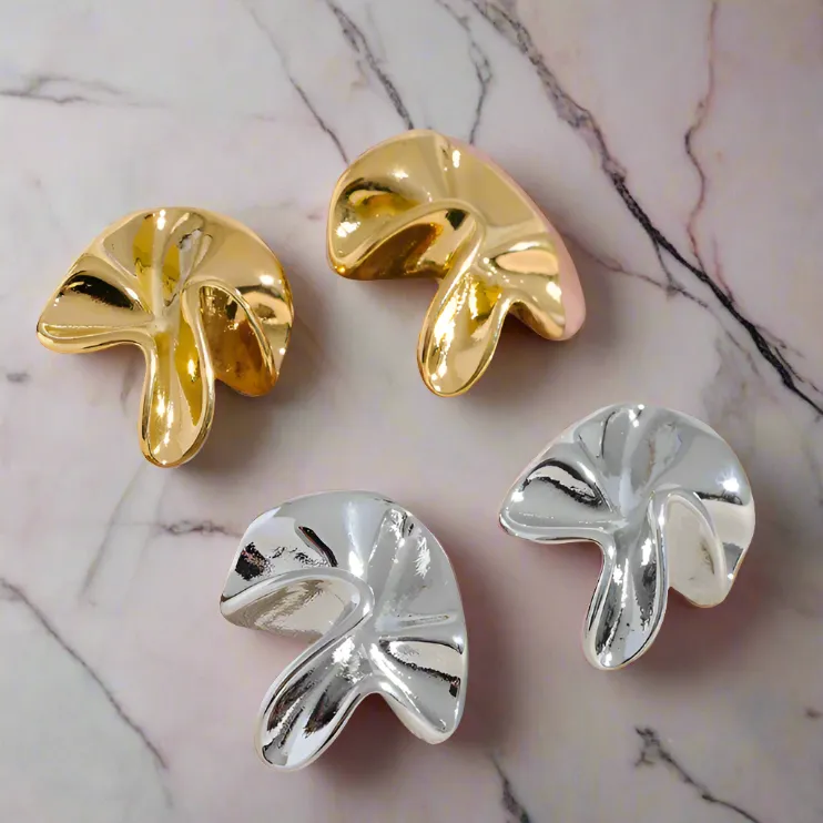 Tissue Flower Earrings